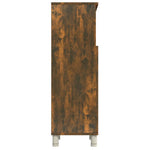 Baderomsskap Røkt Eik 30X30X95 Cm Konstruert Tre