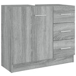 Servantskap Grå Sonoma 63X30X54 Cm Konstruert Tre