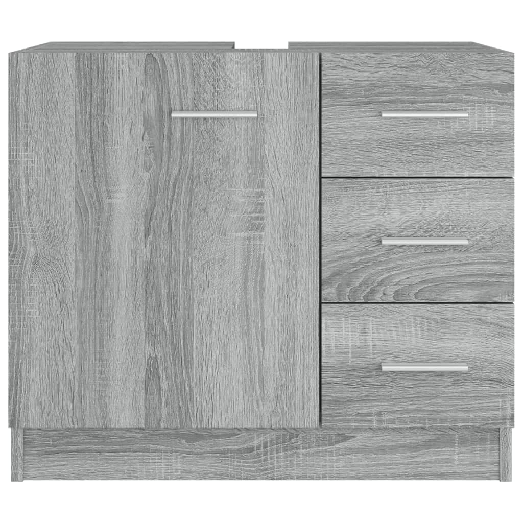 Servantskap Grå Sonoma 63X30X54 Cm Konstruert Tre