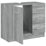 Servantskap Grå Sonoma 63X30X54 Cm Konstruert Tre