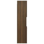 Baderomsskap Brun Eik 30X30X130 Cm Konstruert Tre