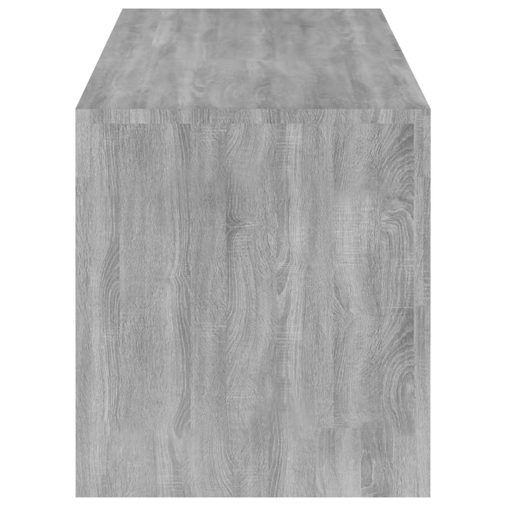 Tv-Benk Med Led-Lys Grå Sonoma 120X35X40 Cm