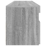 Tv-Benk Med Led-Lys Grå Sonoma 90X35X40 Cm