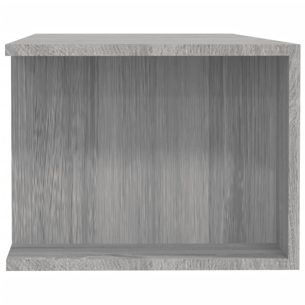 Tv-Benk Med Led-Lys Grå Sonoma 135X39X30 Cm