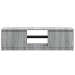 Tv-Benk Med Led-Lys Grå Sonoma 120X30X35,5 Cm