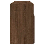 Tv-Benk Med Led-Lys Brun Eik 120X30X50 Cm