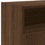 Tv-Benk Med Led-Lys Brun Eik 120X30X50 Cm