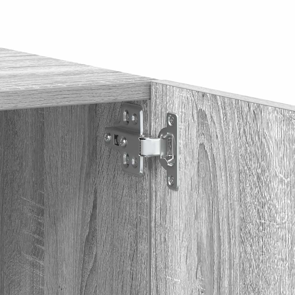 Tv-Benk Grå Sonoma 100X35X40 Cm Konstruert Tre