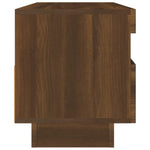 Tv-Benk Med Led-Lys Brun Eik 100X35X40 Cm