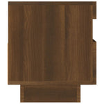 Tv-Benk Med Led-Lys Brun Eik 80X35X40 Cm