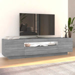 Tv-Benk Med Led-Lys Grå Sonoma 160X35X40 Cm