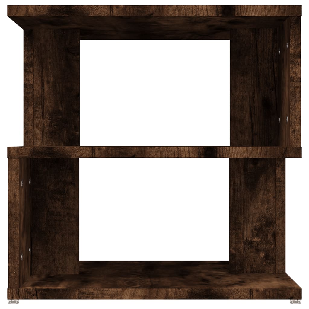 Sidebord Røkt Eik 40X40X40 Cm Konstruert Tre