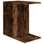 Sidebord Røkt Eik 50X30X50 Cm Konstruert Tre