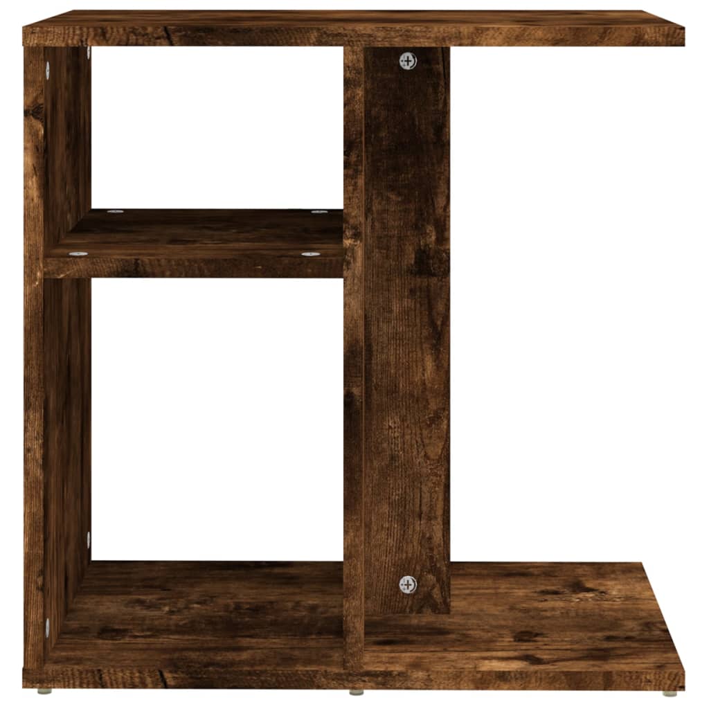 Sidebord Røkt Eik 50X30X50 Cm Konstruert Tre