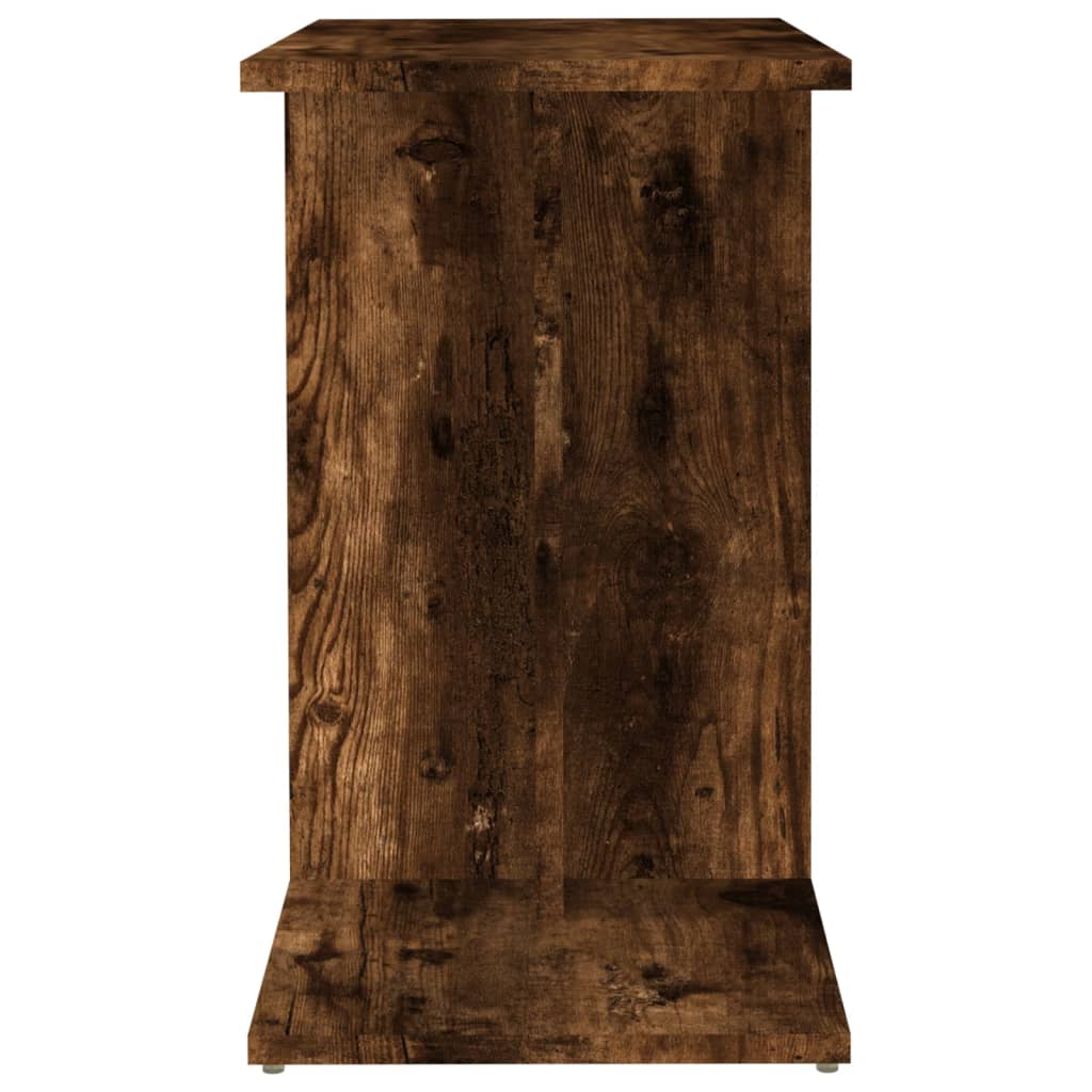 Sidebord Røkt Eik 50X30X50 Cm Konstruert Tre