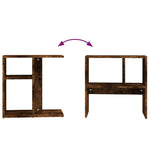 Sidebord Røkt Eik 50X30X50 Cm Konstruert Tre