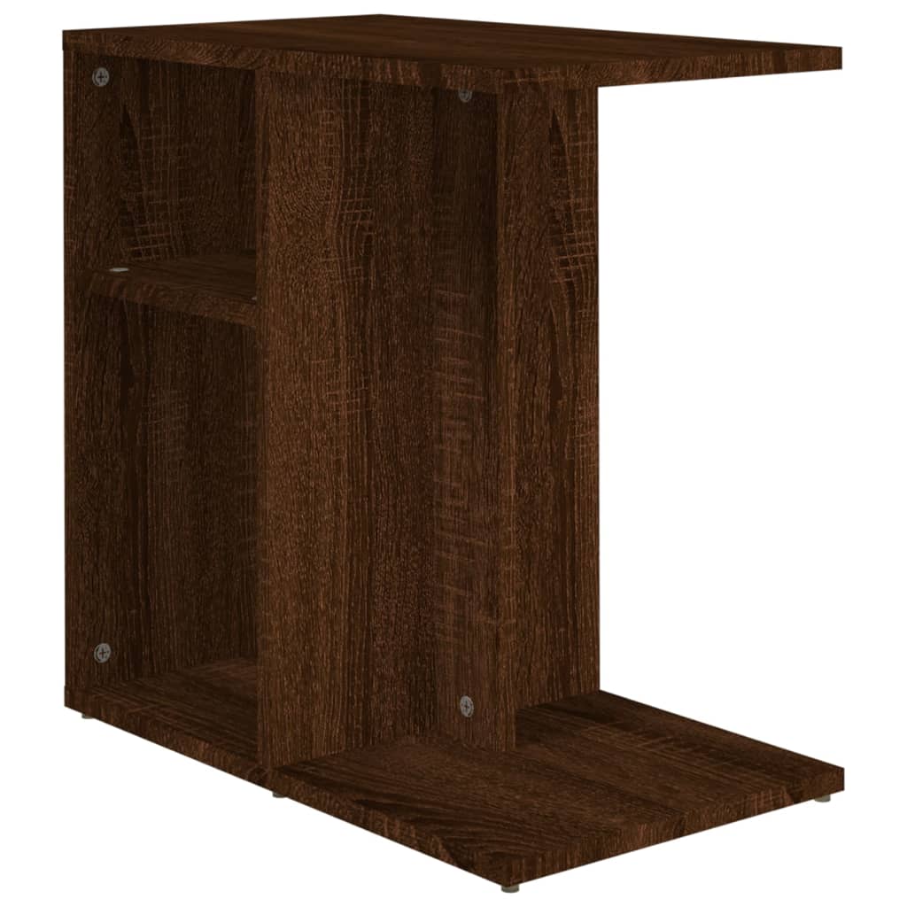 Sidebord Brun Eik 50X30X50 Cm Konstruert Tre