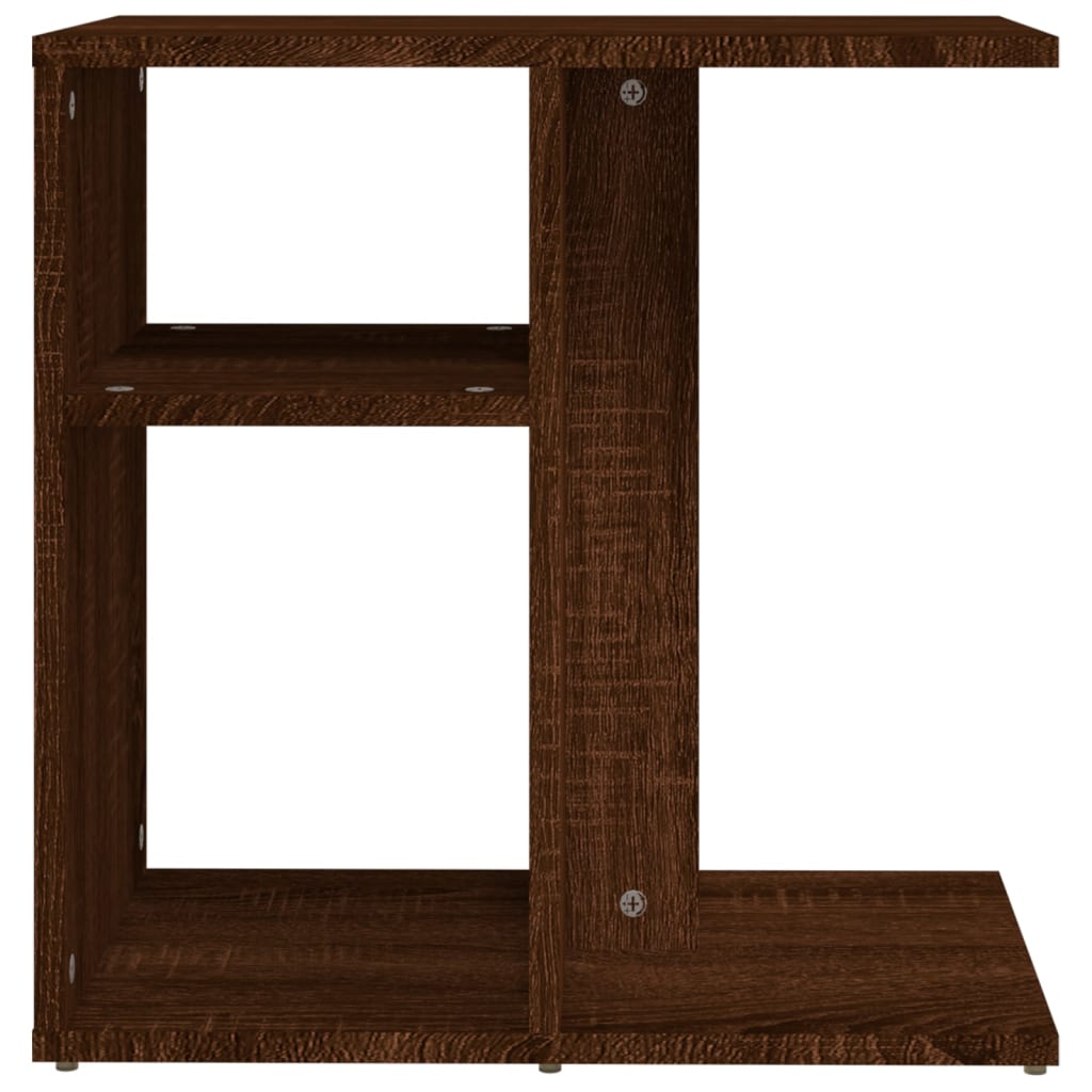 Sidebord Brun Eik 50X30X50 Cm Konstruert Tre