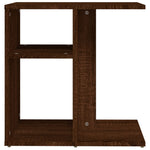 Sidebord Brun Eik 50X30X50 Cm Konstruert Tre