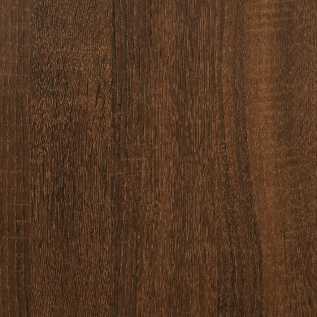 Sidebord Brun Eik 50X30X50 Cm Konstruert Tre