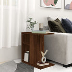 Sidebord Brun Eik 50X30X50 Cm Konstruert Tre