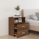 Nattbord Brun Eik 50X32X60 Cm