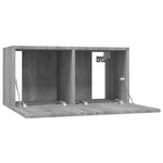 Hengende Tv-Benker Grå Sonoma 60X30X30 Cm Konstruert Tre