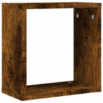 Vegghyller Kubeformet 2 Stk Røkt Eik 30X15X30 Cm