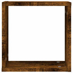 Vegghyller Kubeformet 4 Stk Røkt Eik 30X15X30 Cm