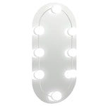 Speil Med Led-Lys 40X20 Cm Glass Oval