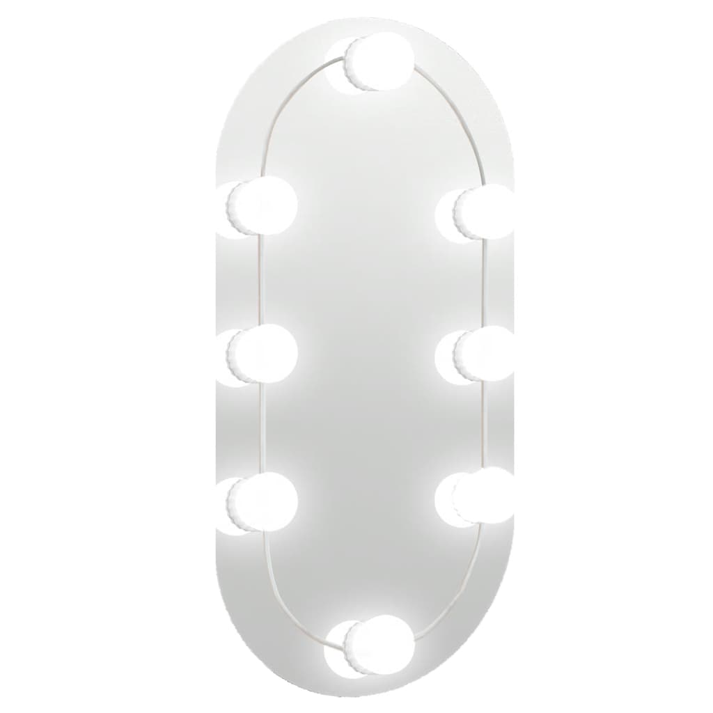 Speil Med Led-Lys 40X20 Cm Glass Oval