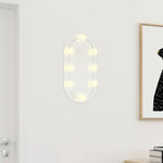 Speil Med Led-Lys 40X20 Cm Glass Oval