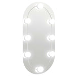 Speil Med Led-Lys 60X30 Cm Glass Oval