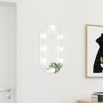 Speil Med Led-Lys 60X30 Cm Glass Oval