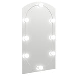 Speil Med Led-Lys 90X45 Cm Glass Oval
