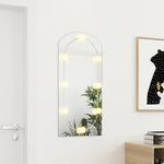 Speil Med Led-Lys 90X45 Cm Glass Oval