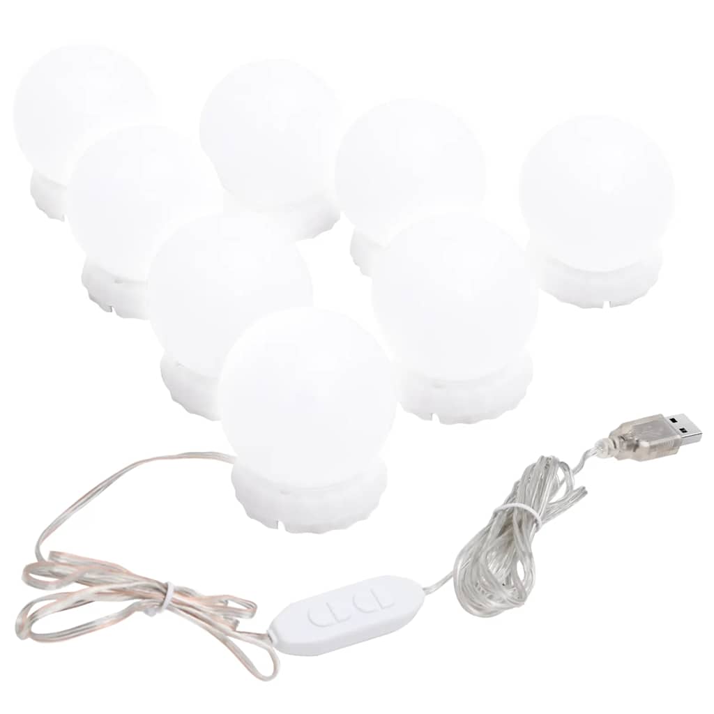 Speil Med Led-Lys 90X45 Cm Glass Oval