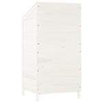 Hageskur Hvit 55X52X112 Cm Heltre Gran