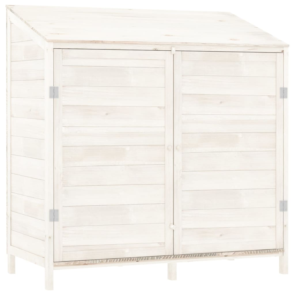 Hageskur Hvit 102X52X112 Cm Heltre Gran