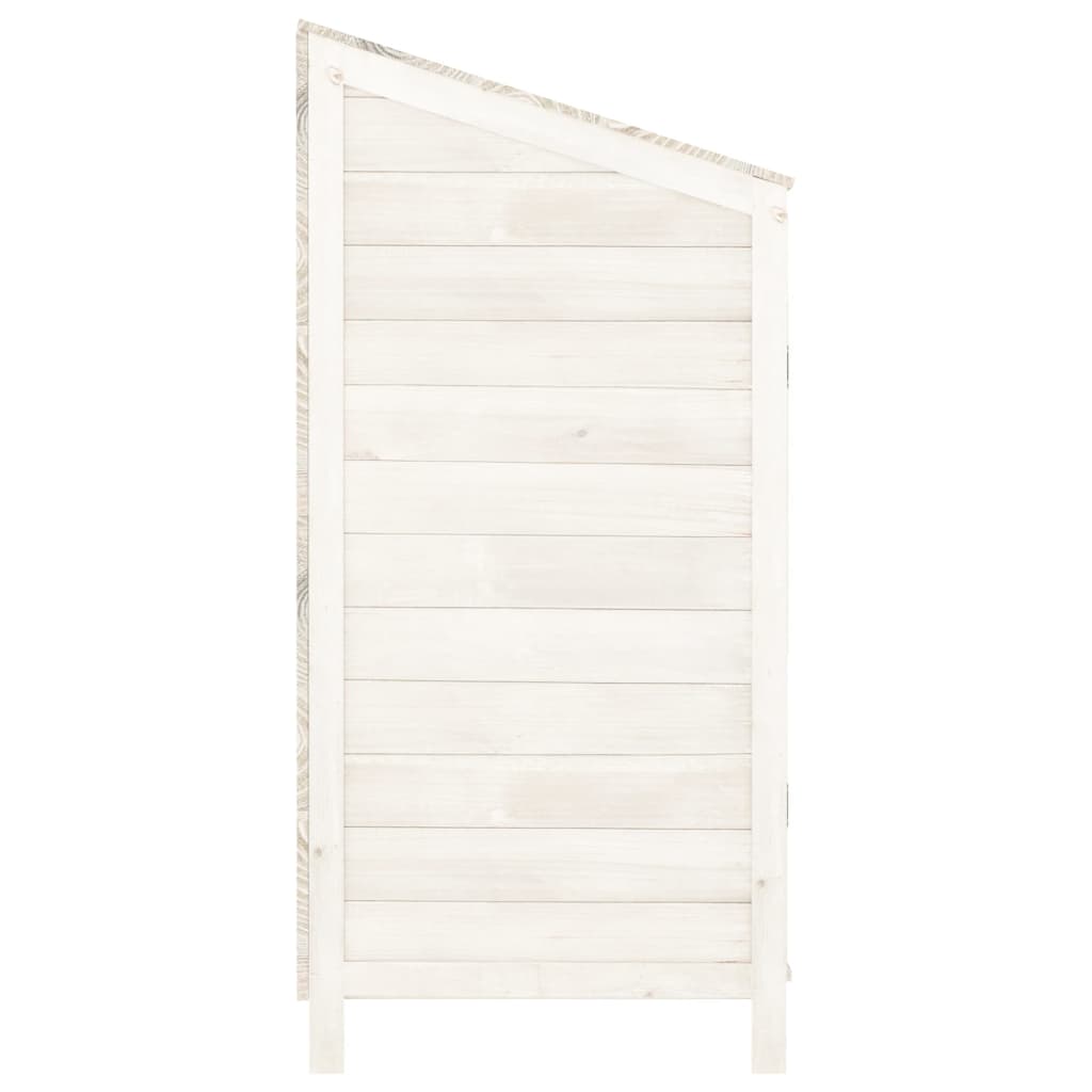 Hageskur Hvit 102X52X112 Cm Heltre Gran