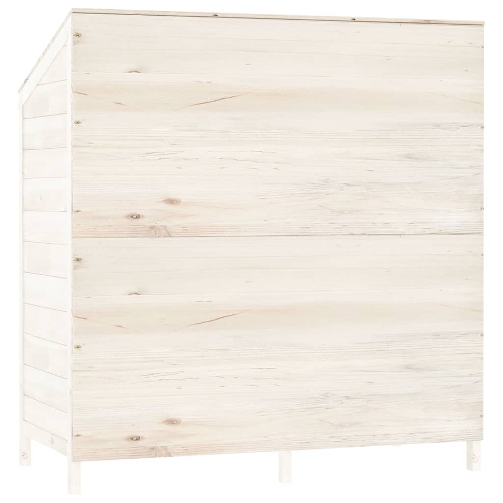 Hageskur Hvit 102X52X112 Cm Heltre Gran