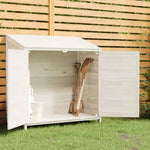 Hageskur Hvit 102X52X112 Cm Heltre Gran