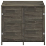 Hageskur Antrasitt 102X52X112 Cm Heltre Gran