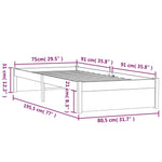 Sengeramme Heltre 75X190 Cm