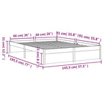 Sengeramme Heltre 140X190 Cm