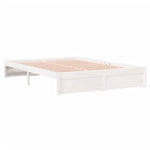 Sengeramme Hvit Heltre 140X190 Cm