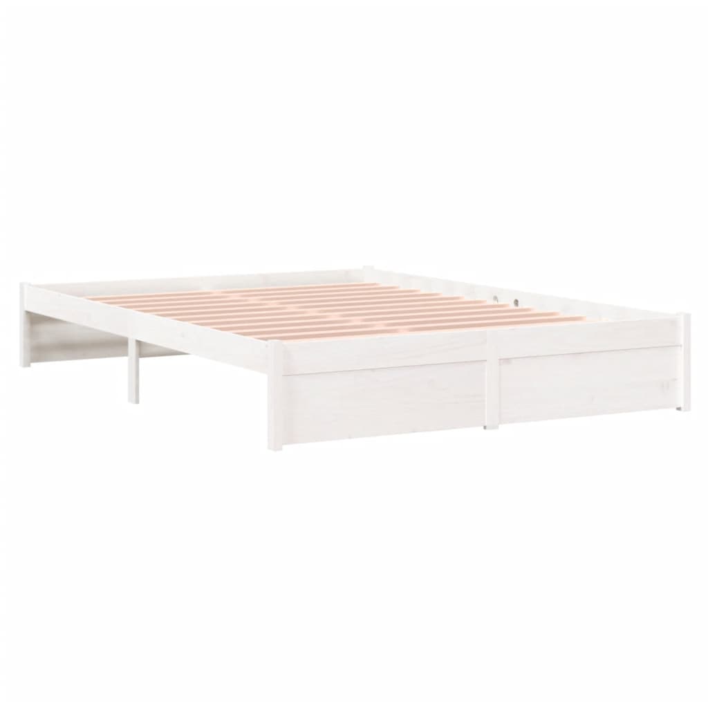 Sengeramme Hvit Heltre 140X190 Cm