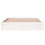 Sengeramme Hvit Heltre 140X190 Cm