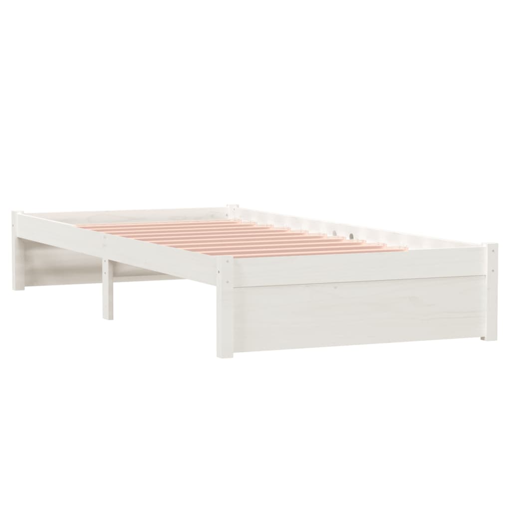 Sengeramme Hvit Heltre 90X200 Cm