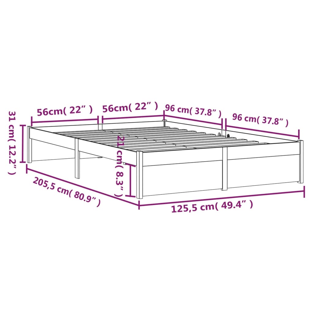 Sengeramme Heltre 120X200 Cm